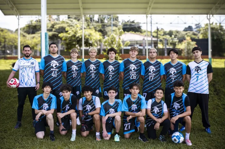 MBS Wildcats soccer team on the field