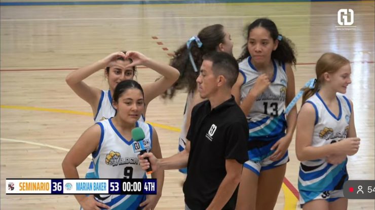 Marian Baker Wildcats win 53 to 36 over Seminario in girls' basketball at Juegos Deportivos 2026